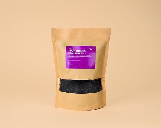 1 lb Certified Organic Dried Elderberries (Sambucus Nigra)